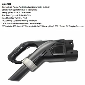 yukkiページ　3袋 Amazon.co.jp: EV 充電器コネクタ タイプ 2 CCS 2 プラグ 200A